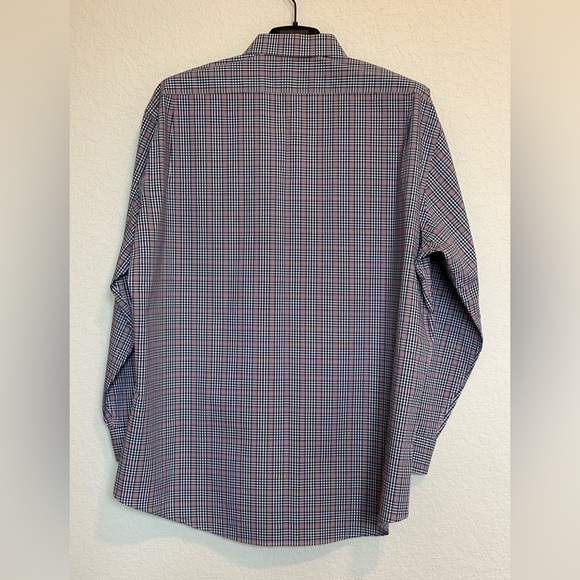 Esquire Men’s Performance Slim Fit Plaid Dress Shirt - Picture 10 of 12